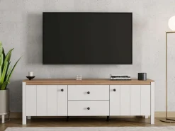 Home affaire Lowboard »BEDFORD, TV-Board, TV-Kommode, TV-Schrank, TV-Unterschrank, TV-Möbel« MDF-Profil 2D ummantelt, Hotstamping