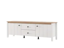 Home affaire Lowboard »BEDFORD, TV-Board, TV-Kommode, TV-Schrank, TV-Unterschrank, TV-Möbel« MDF-Profil 2D ummantelt, Hotstamping
