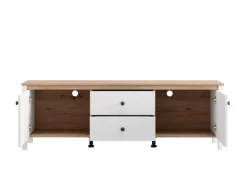 Home affaire Lowboard »BEDFORD, TV-Board, TV-Kommode, TV-Schrank, TV-Unterschrank, TV-Möbel« MDF-Profil 2D ummantelt, Hotstamping