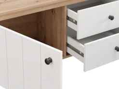 Home affaire Lowboard »BEDFORD, TV-Board, TV-Kommode, TV-Schrank, TV-Unterschrank, TV-Möbel« MDF-Profil 2D ummantelt, Hotstamping