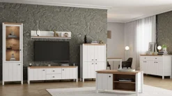 Home affaire Lowboard »BEDFORD, TV-Board, TV-Kommode, TV-Schrank, TV-Unterschrank, TV-Möbel« MDF-Profil 2D ummantelt, Hotstamping