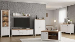 Home affaire Lowboard »BEDFORD, TV-Board, TV-Kommode, TV-Schrank, TV-Unterschrank, TV-Möbel« MDF-Profil 2D ummantelt, Hotstamping