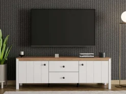 Home affaire Lowboard »BEDFORD, TV-Board, TV-Kommode, TV-Schrank, TV-Unterschrank, TV-Möbel« MDF-Profil 2D ummantelt, Hotstamping