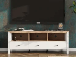 Home affaire Lowboard »BEDFORD, TV-Board, TV-Kommode, TV-Schrank, TV-Unterschrank, TV-Möbel« MDF-Profil 2D ummantelt, Hotstamping