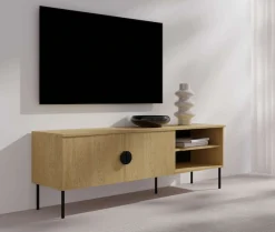 Home affaire Lowboard »BELLOT TV-Schrank mit 2 Türen, Maße B/T/H: 160/40/53,6 cm« 1 Stk. tlg. in baltischer Eichenfarbe, mit holzähnlicher Struktur