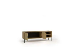 Home affaire Lowboard »BELLOT TV-Schrank mit 2 Türen, Maße B/T/H: 160/40/53,6 cm« 1 Stk. tlg. in baltischer Eichenfarbe, mit holzähnlicher Struktur
