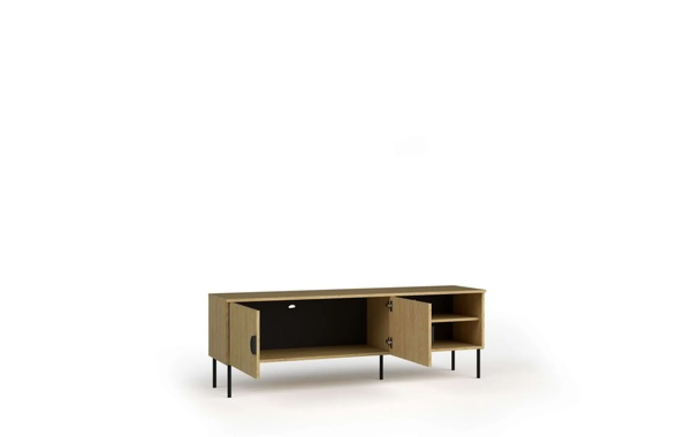 Home affaire Lowboard »BELLOT TV-Schrank mit 2 Türen, Maße B/T/H: 160/40/53,6 cm« 1 Stk. tlg. in baltischer Eichenfarbe, mit holzähnlicher Struktur