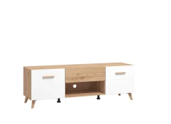 Home affaire Lowboard »Bretagna TV-Lowboard, TV-Schrank, TV-Ständer, Breite 150 cm« Kommode mit Schublade, Holzgriffen, TV-Möbel, in Artisan Eiche