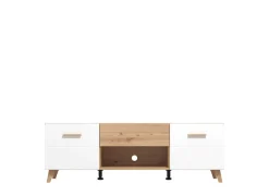 Home affaire Lowboard »Bretagna TV-Lowboard, TV-Schrank, TV-Ständer, Breite 150 cm« Kommode mit Schublade, Holzgriffen, TV-Möbel, in Artisan Eiche