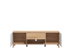 Home affaire Lowboard »Bretagna TV-Lowboard, TV-Schrank, TV-Ständer, Breite 150 cm« Kommode mit Schublade, Holzgriffen, TV-Möbel, in Artisan Eiche