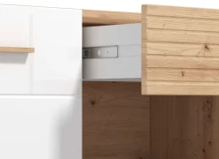 Home affaire Lowboard »Bretagna TV-Lowboard, TV-Schrank, TV-Ständer, Breite 150 cm« Kommode mit Schublade, Holzgriffen, TV-Möbel, in Artisan Eiche