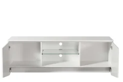 Home affaire Lowboard »Cadiz TV-Board« TV-Kommode mit Hochglanzfronten und Fräsungen, Glasboden