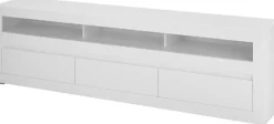 Home affaire Lowboard »Chester, moderner TV-Unterschrank, Kommode mit Stauraum, Weiß Matt« 1 Stk. tlg. austauschbare Blende in Griffleiste, zeitloses Design, 217 cm breit