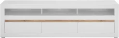 Home affaire Lowboard »Chester, moderner TV-Unterschrank, Kommode mit Stauraum, Weiß Matt« 1 Stk. tlg. austauschbare Blende in Griffleiste, zeitloses Design, 217 cm breit