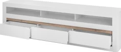 Home affaire Lowboard »Chester, moderner TV-Unterschrank, Kommode mit Stauraum, Weiß Matt« 1 Stk. tlg. austauschbare Blende in Griffleiste, zeitloses Design, 217 cm breit