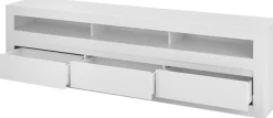 Home affaire Lowboard »Chester, moderner TV-Unterschrank, Kommode mit Stauraum, Weiß Matt« 1 Stk. tlg. austauschbare Blende in Griffleiste, zeitloses Design, 217 cm breit