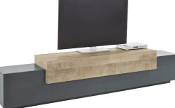 Home affaire Lowboard »Coro,Lowboard,TV-Kommode,TV-Möbel,TV-Bank« mit 3 Klappen, (B/T/H) 240x45x51,6 cm
