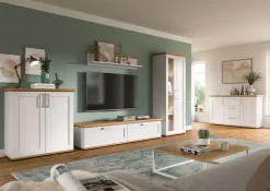 Home affaire Lowboard »Cosenza« Cosenza Lowboard 164 cm, 2 Klappen, 2 Fächer, Wohnzimmer