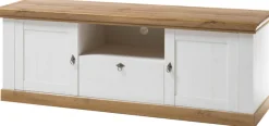 Home affaire Lowboard »Cremona, TV-Unterteil im Landhausstil, Kommode, moderner TV-Schrank« Metallgriffe, ausreichend Stauraum, vielseitig einsetzbar 183 cm breit