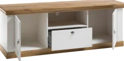 Home affaire Lowboard »Cremona, TV-Unterteil im Landhausstil, Kommode, moderner TV-Schrank« Metallgriffe, ausreichend Stauraum, vielseitig einsetzbar 183 cm breit