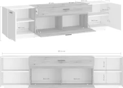 Home affaire Lowboard »Dalano« Breite ca.202 cm