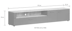 Home affaire Lowboard »Estepona TV-Kommode« 1 Stk. tlg. TV-Board, Breite 210 cm, Elegant und modern