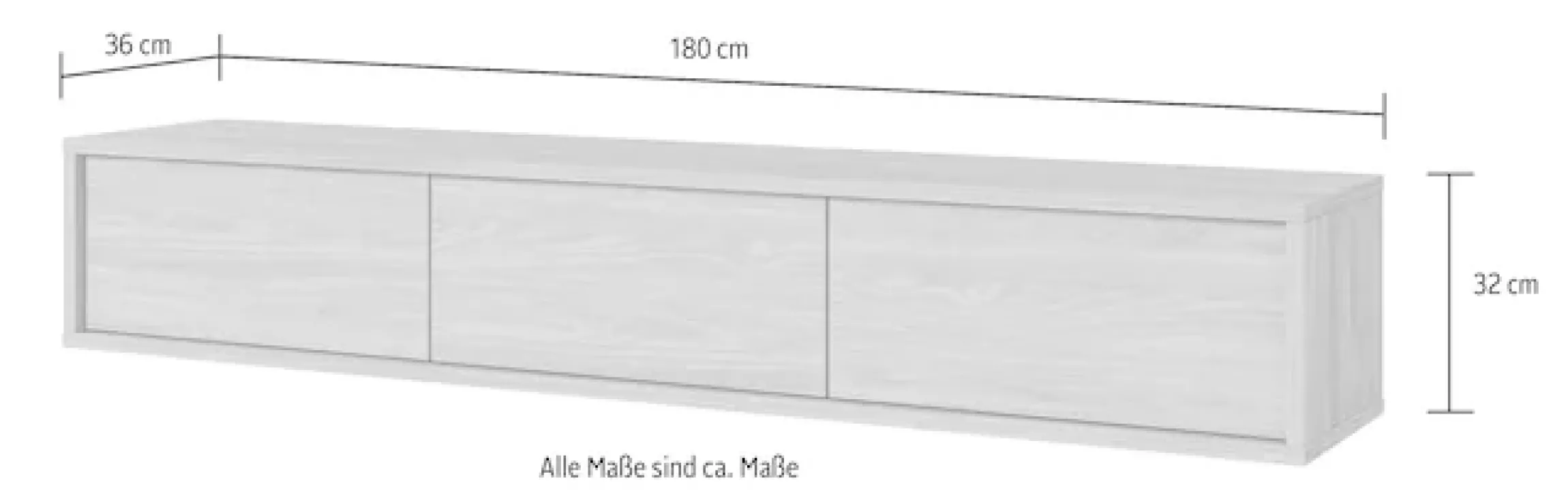 Home affaire Lowboard »Frida« Hängend oder stehend montierbar
