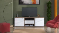Home affaire Lowboard »Grenoble TV-Lowboard, Breite 176 cm, TV-Schrank, TV-Ständer« TV-Kommode in trendigen Farben, mit viel Stauraum
