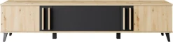 Home affaire Lowboard »Helsinki, TV-Kommode Breite 180cm« 1 Stk. tlg. modernes Design, 3 Klapptüren