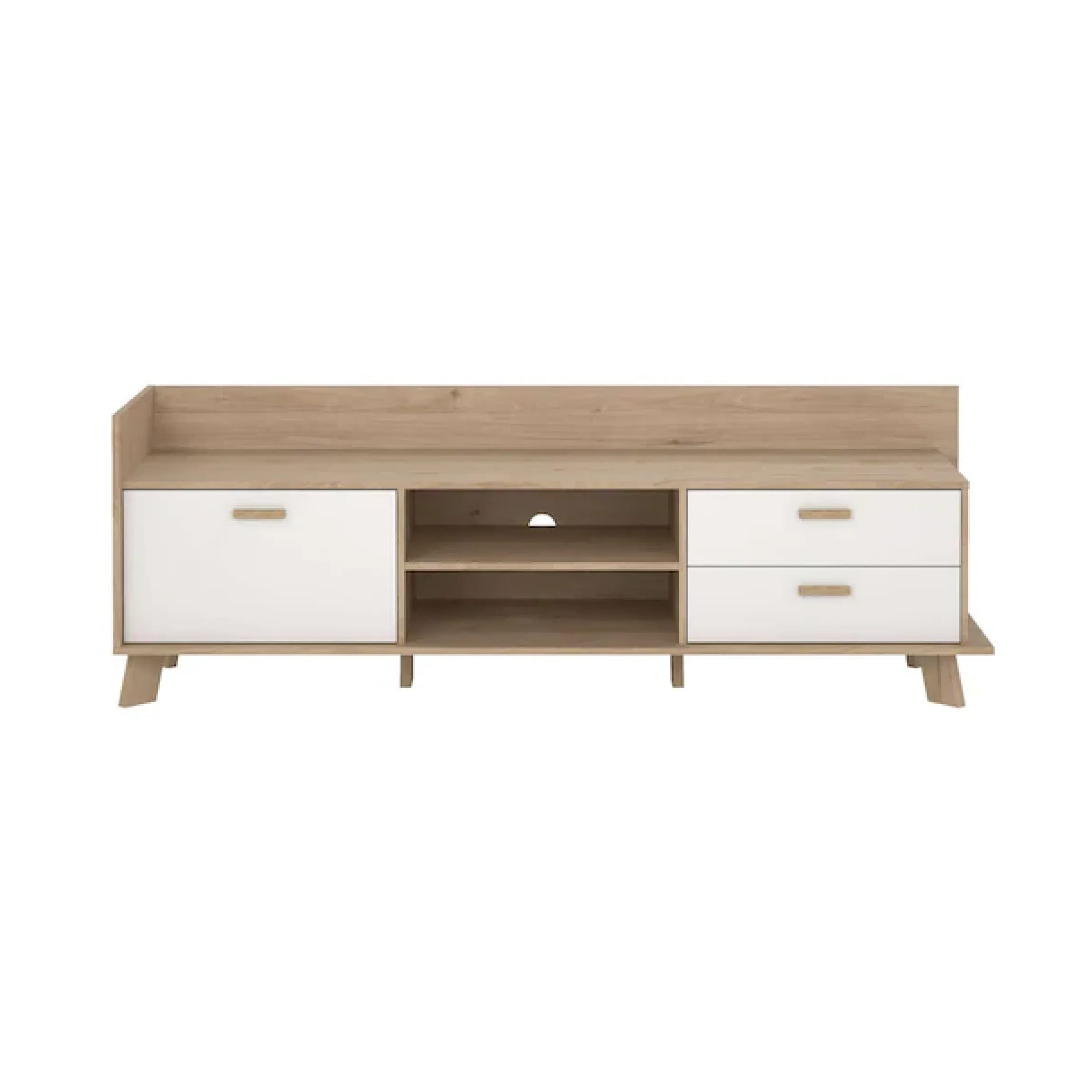 Home affaire Lowboard »Ikast TV-Möbel, Sideboard, TV-Unit, Fernsehschrank, TV-Element« TV-Kommode, 1 Tür, 2 Schubladen, Breite 182 cm, Höhe 61,6 cm