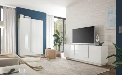 Home affaire Lowboard »Jupiter, Breite 181 cm, TV-Board 3 Türen - Soft Closing, TV-Schrank,« TV-Schrank, moderne Griffblende, FSC®, cleveres Stauraumkonzept