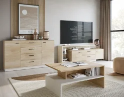 Home affaire Lowboard »LAGOON« modernses Lowboard, Breite ca.236,4, 2 Türen und 2 Schubkasten