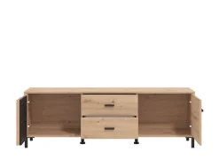 Home affaire Lowboard »LAVAL, TV-Board, TV-Kommode, TV-Schrank, TV-Unterschrank, TV-Möbel« Modernes Lowboard in Artisan-Dekor mit viel Stauraum, Lamellen-Optik