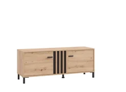 Home affaire Lowboard »LAVAL, TV-Board, TV-Kommode, TV-Schrank, TV-Unterschrank, TV-Möbel« Modernes Lowboard in Artisan-Dekor mit viel Stauraum, Lamellen-Optik