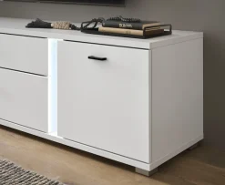 Home affaire Lowboard »LONG ISLAND« 1 Stk. tlg. in moderner Trendfarbe,inklusive senkrechter Beleuchtung,Breite 150 cm