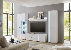 Home affaire Lowboard »LONG ISLAND« 1 Stk. tlg. in moderner Trendfarbe,inklusive senkrechter Beleuchtung,Breite 150 cm