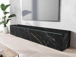 Home affaire Lowboard »LOWBOARD VERA, wahlweise mit oder ohne Beleuchtung« Modernes griffloses TV-Board, 180 cm TV-Schrank, stehend und hängend