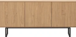Home affaire Lowboard »Lund, moderner TV-Unterschrank, Kommode mit Kufengestell« optisch dünner Oberboden, hochwertige Optik, ausreichend Stauraum