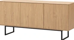 Home affaire Lowboard »Lund, moderner TV-Unterschrank, Kommode mit Kufengestell« optisch dünner Oberboden, hochwertige Optik, ausreichend Stauraum