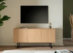 Home affaire Lowboard »Lund, moderner TV-Unterschrank, Kommode mit Kufengestell« optisch dünner Oberboden, hochwertige Optik, ausreichend Stauraum