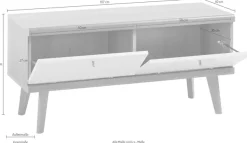 Home affaire Lowboard »Merle« Scandi Design, Breite 107 cm