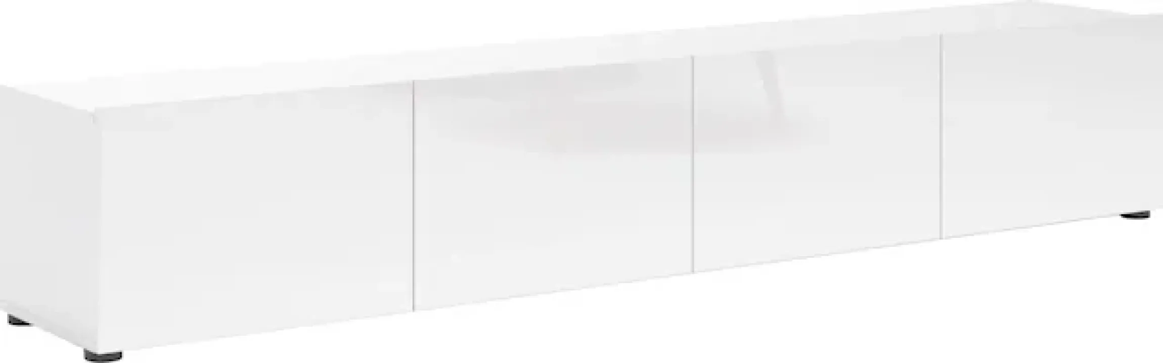 Home affaire Lowboard »Mister, TV-Board, TV-Bank, TV-Kommode, TV-Möbel« mit 4 Klappen, komplett Hochglanz Lackiert, Breite 225 cm