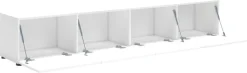Home affaire Lowboard »Mister, TV-Board, TV-Bank, TV-Kommode, TV-Möbel« mit 4 Klappen, komplett Hochglanz Lackiert, Breite 225 cm