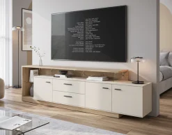 Home affaire Lowboard modernses Lowboard, Breite ca.236,4, 2 Türen und 2 Schubkasten