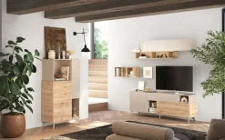 Home affaire Lowboard »Monaco in Breite 181 cm, TV-Schrank mit Tür, Klappe und Schubkasten« Mediaboard – sanftes Schließen, edles Design, Platz für alles