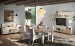 Home affaire Lowboard »Monaco in Breite 181 cm, TV-Schrank mit Tür, Klappe und Schubkasten« Mediaboard – sanftes Schließen, edles Design, Platz für alles