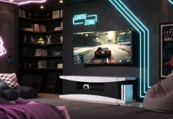 Home affaire Lowboard »NextLevel speziell geeignet für Spielekonsolen« Gaming-Lowboard wahlweise mit Beleuchtung - (B/T/H) 180/42/52 cm