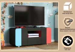 Home affaire Lowboard »NextLevel speziell geeignet für Spielekonsolen« Gaming-Lowboard wahlweise mit Beleuchtung - (B/T/H) 115/42/49 cm