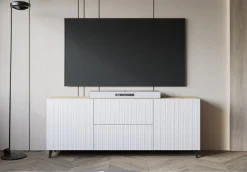 Home affaire Lowboard »Phuket, Front MDF« 2 Schubladen, 4 Türen, 6 geschlossenen Fächern, Breite 180cm