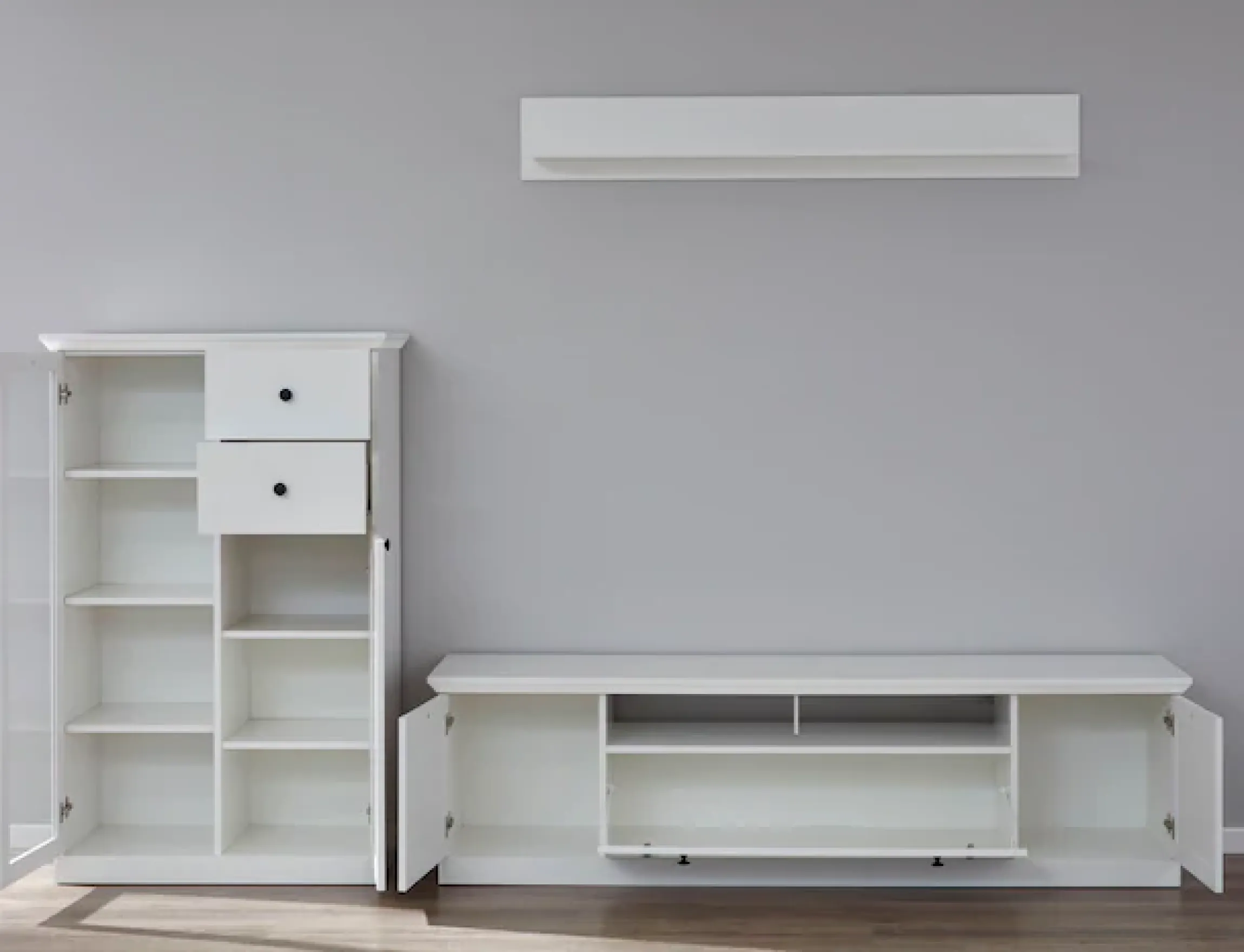 Home affaire Lowboard »Örebro« Kommode, zeitloser Landhausstil, Beleuchtung optional